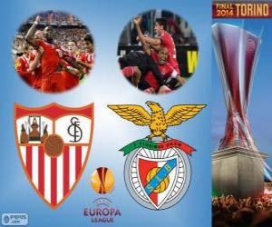 yapboz Sevilla rakip Benfica. Europe League 2013-2014 Final Juventus Stadyumu, Torino, İtalya